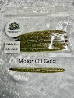 5" Wacker worm Motor Oil Gold