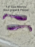 1.5" Epic Minnow Sour Grape and Pepper