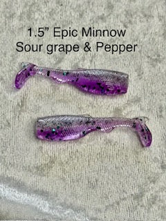 1.5" Epic Minnow Sour Grape and Pepper