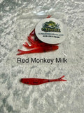 2 inch Skinny Minnow Red Monkey Milk