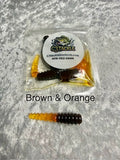 2" Battle Grub Brown & Orange