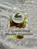 2" Crappie Slayer Pumpkin Chartreuse
