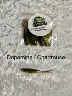 2 inch Skinny Minnow Dopamine / Chartreuse