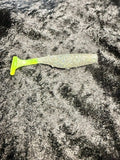 Triple Silver Holographic Chartreuse Tail 3" Flappin Minow